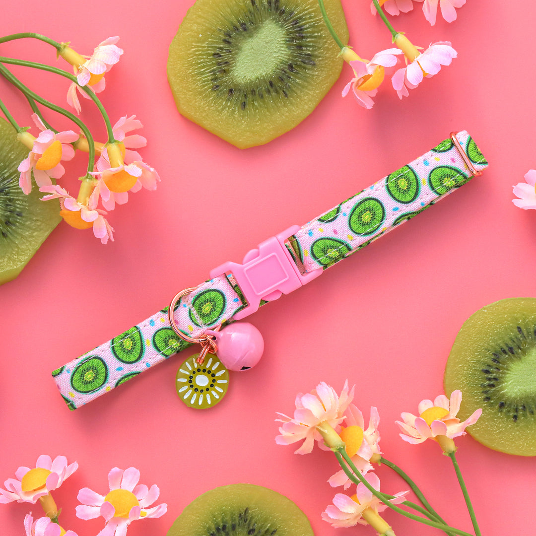 Tooti Fruity - Light Pink Kiwi Cat Collar