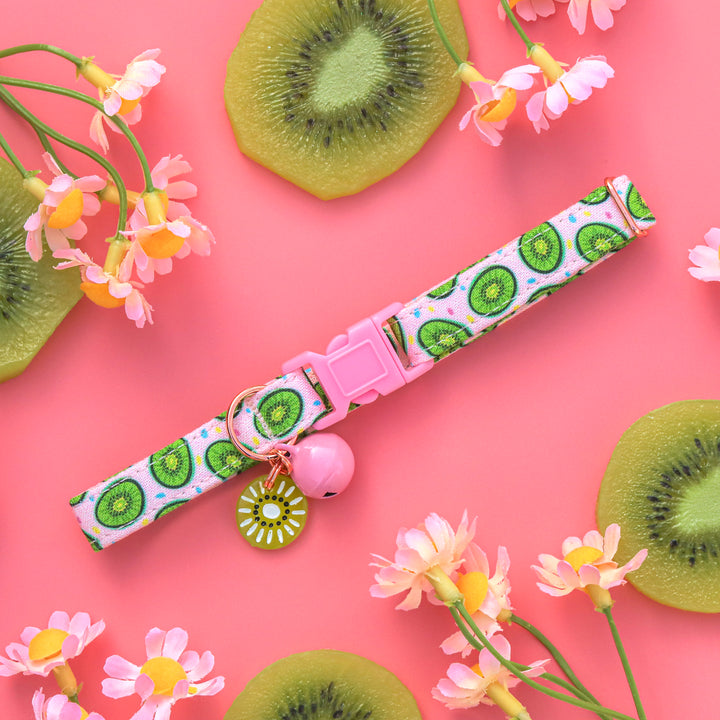Tooti Fruity - Light Pink Kiwi Cat Collar