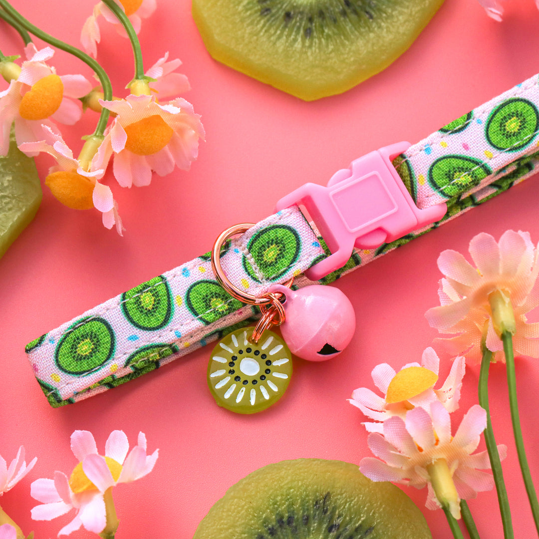 Tooti Fruity - Light Pink Kiwi Cat Collar
