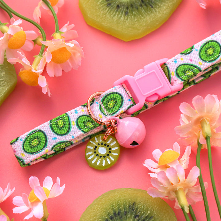 Tooti Fruity - Light Pink Kiwi Cat Collar