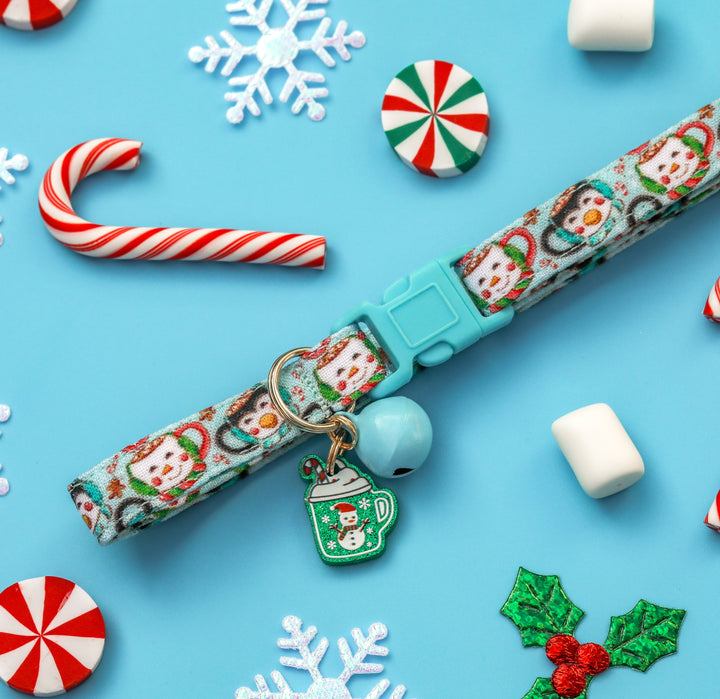 Making Me Melt - Winter Hot Cocoa Cat Collar